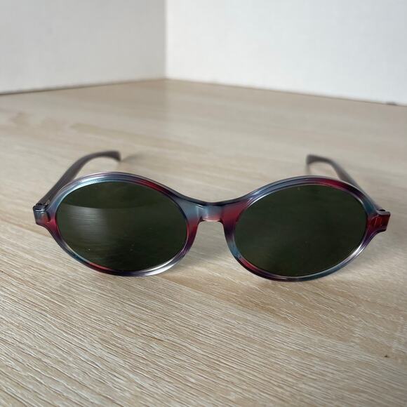 Vintage Bausch & Lomb Oberlin Sunglasses RARE! Oval Purple Blue Canada READ main image 10